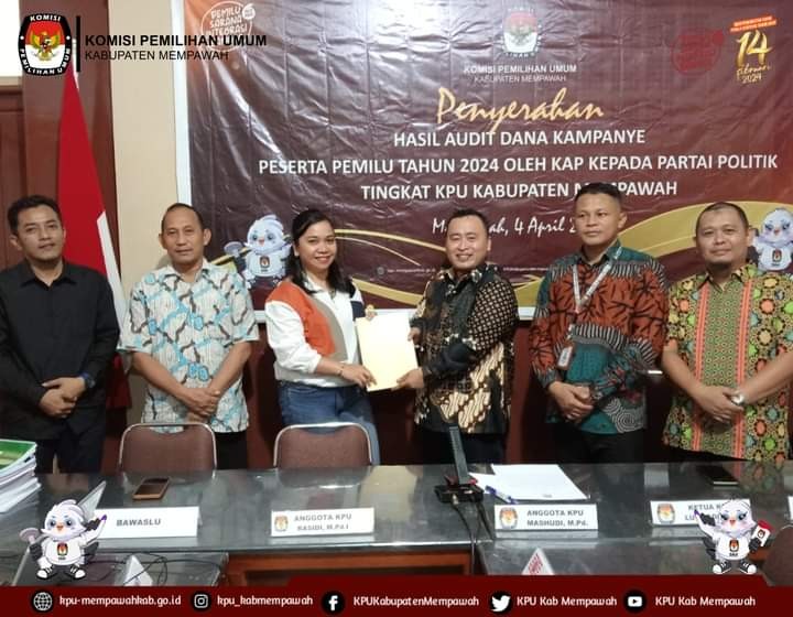 Penyerahan Hasil Audit Dana Kampanye Peserta Pemilu Tahun 2024