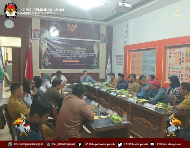 Rapat Koordinasi Persiapan Seleksi Wawancara Calon Anggota PPS PILKADA TAHUN 2024