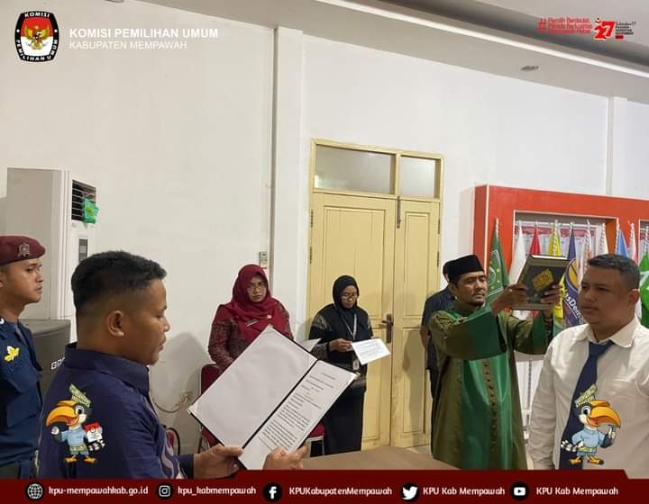 PELANTIKAN DAN PENGAMBILAN SUMPAH/JANJI PENGGANTI ANGGOTA PPS