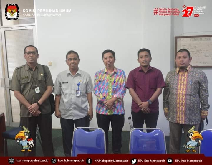 KOORDINASI DENGAN BAPPEDA KABUPATEN MEMPAWAH DLAM PERSIAPAN PILKADA SERENTAK TAHUN 2024