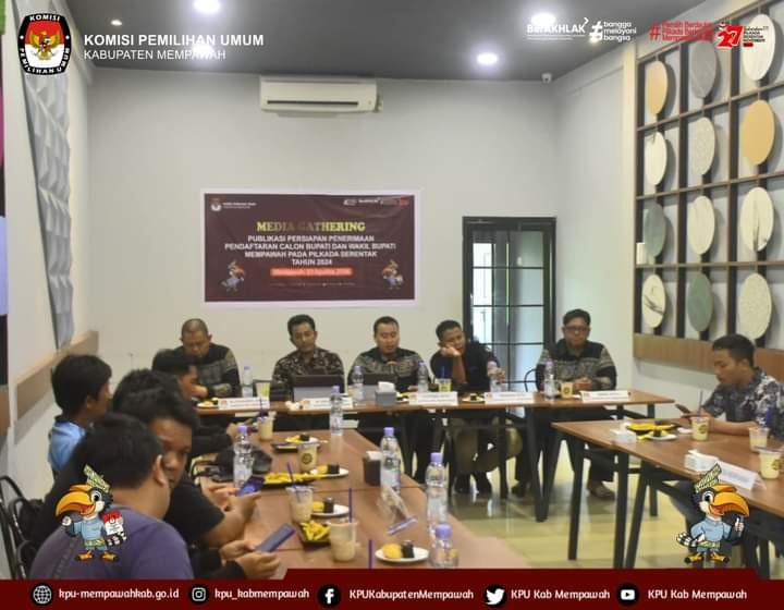 MEDIA GATHERING PUBLIKASI PERSIAPAN PENERIMAAN PENDAFTARAN CALON BUPATI DAN WAKIL BUPATI MEMPAWAH