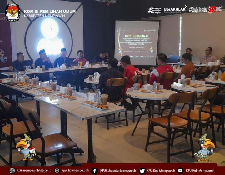 RAKOR PENDAFTARAN PASANGAN CALON BUPATI DAN WAKIL BUPATI MEMPAWAH TAHUN 2024