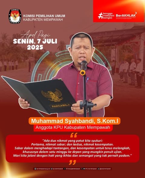 Apel PAgi Muhammad Syahbandi Ajak Pegawai Syukuri Nikmat Sabar dan Kesempatan