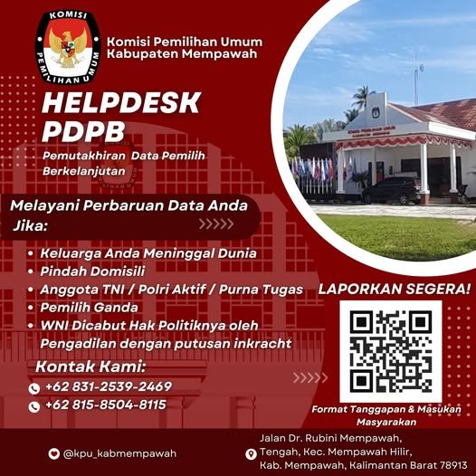 Sudah Tahu? KPU Mempawah Buka HelpDesk PDPB 2025