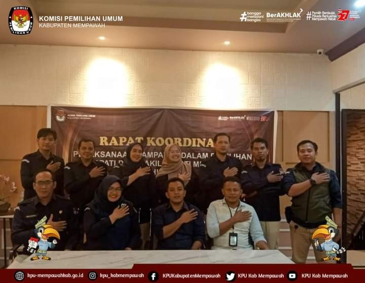 RAPAT KOORDINASI PELAKSANAAN KAMPANYE DALAM PEMILIHAN BUPATI DAN WAKIL BUPATI MEMPAWAH TAHUN 2024