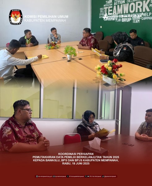KPU Kabupaten Mempawah Gelar Koordinasi Persiapan Pemutakhiran Data Pemilih Berkelanjutan