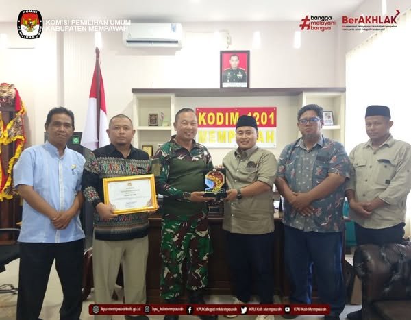 KPU Mempawah Apresiasi Dukungan Kodim 1201 Mph dalam Pemilihan Serentak 2024