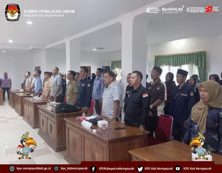Rapat Koordinasi Pelayanan Pindah Memilih Pilgub Kalbar dan Pilbup Mempawah 2024