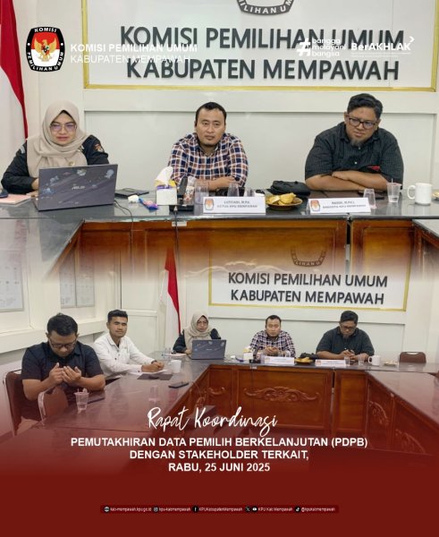 Rapat Koordinasi Pemutakhiran Data Pemilih Berkelanjutan