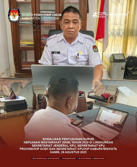 KPU Mempawah Ikuti Sosialisasi Penyusunan Survei Kepuasan Masyarakat Tahun 2025