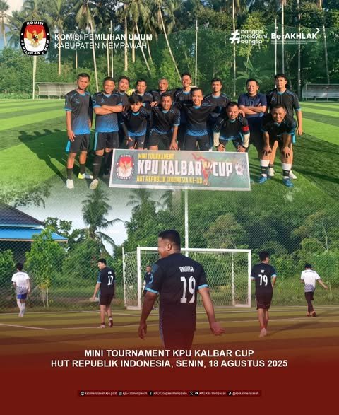 KPU Kabupaten Mempawah Ikuti Mini Tournament KPU Kalbar CUP 2025