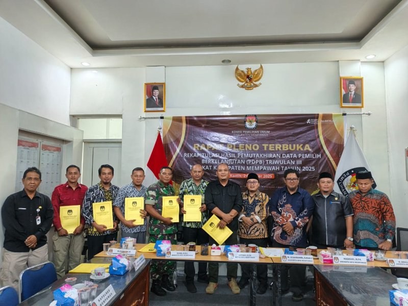 KPU Mempawah Mutakhirkan Data Pemilih Sejumlah 213.548 Orang pada PDPB Triwulan III 2025