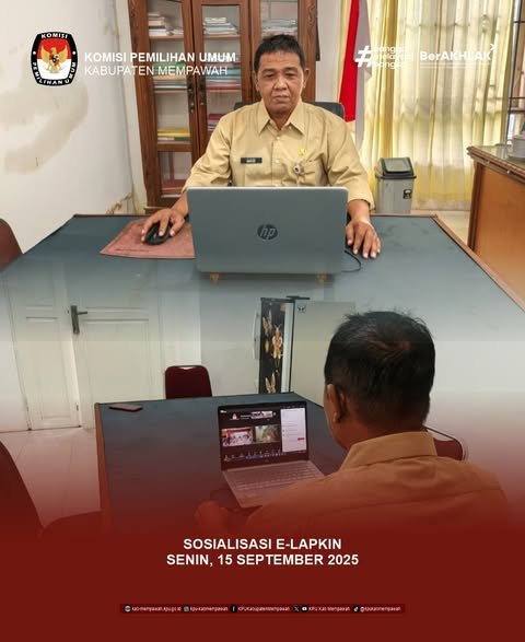 KPU Mempawah Ikuti Sosialisasi E-Lapkin