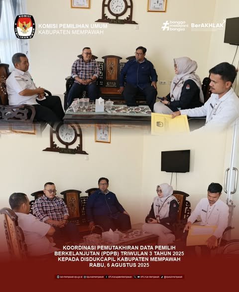 KPU Mempawah Jalin Koordinasi dengan Disdukcapil untuk Dukung PDPB Triwulan III