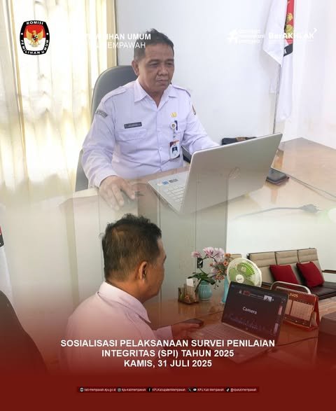 Sekretaris KPU Mempawah Ikuti Sosialisasi Survei Penilaian Integritas (SPI) 2025
